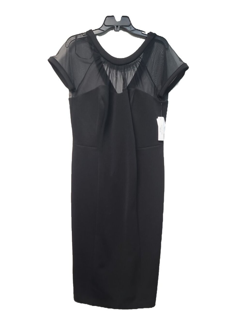 Robbie Bee Cocktail Dress BLACK Fitted Size 14 NWT